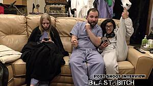 Jasmine Roses Thigh Soaked in Cum POV Surprise