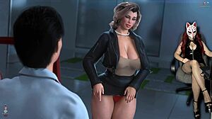 apocalust ep 17 - boobs pop out at the movies in fishnets and costumes