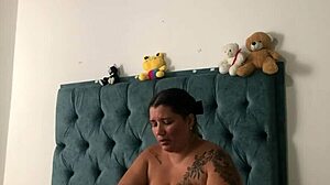 Roughly fucking the chubby latina with big ass and monster cock