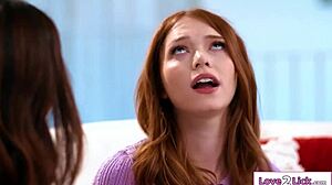 Neighbor's Petite 18-Year-Old Latina Coed Licks My Hairless Shaved Pussy in Girl-on-Girl Action