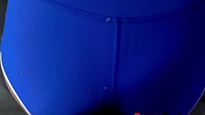 I help my stepdaughter with yoga stretches