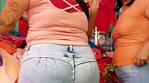 Big ass in tight jeans teasing with every move. Watch her shake it on sexvideo10.com
