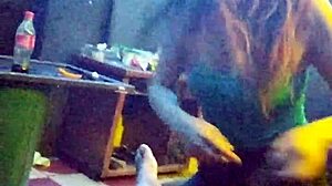 Does she love swallowing the huge black cock and balls completely?