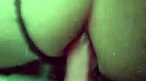 Mina with round ass enjoys toy in outdoor setting