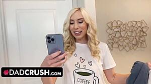 Pretty Big-Titted Teen Pranks Stepfather with Sloppy Sex