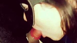 i begged my husband to take me to the glory hole for sucking stranger's cock