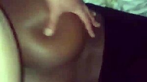 a black couple enjoys intense backshots in doggystyle position.