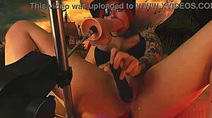 pirate girl experiences wild orgasms from vibrators inserted in all her orifices during the adventure