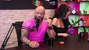 Robbed Financially, She Talks About Big Dick - Black Top Delicia In Sheer Red