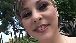 Isabel enjoys an outdoor group activity with friends