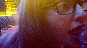 Does she love swallowing the huge black cock and balls completely?