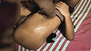 the beautiful housemaid got fucked hard by her owner's son until he came in her pussy!