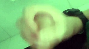 security at the mall masturbating in the bathroom