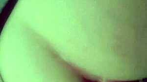 Mina with round ass enjoys toy in outdoor setting