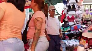 Big ass in tight jeans teasing with every move. Watch her shake it on sexvideo10.com