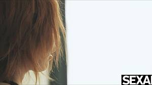 Flexible Lesbian Eats Her Sexy Redhead Girlfriends Hot Pussy