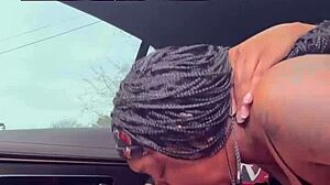 Sucking Big Black Cock for Air Forces with Sloppy Ebony Ass Action