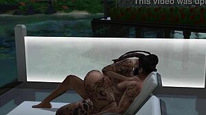 Sims 4: Tierra Gets Fucked By The Pool With Tattoos