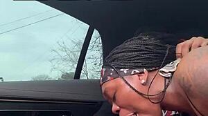 Sucking Big Black Cock for Air Forces with Sloppy Ebony Ass Action