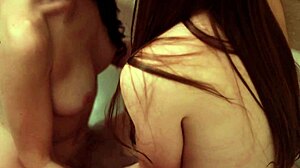 Lesbians Rilee Marks And Alice March Play In Hotel Bathtub