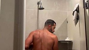 hey, wanna join me for gym shower time in my red thong?