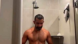 hey, wanna join me for gym shower time in my red thong?