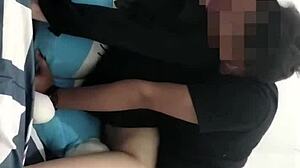 young asian teen bends over for ex-boyfriend's intense session