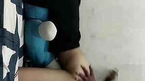 young asian teen bends over for ex-boyfriend's intense session