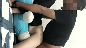 young asian teen bends over for ex-boyfriend's intense session