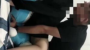 young asian teen bends over for ex-boyfriend's intense session