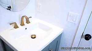 Big Tits Blonde Stepmom Sucks And Fucks Stepson's Hard Cock