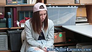 Caught Shoplifting Teen Receives Intense Facial Cumshot Punishment