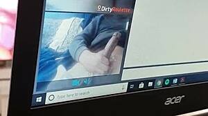 Horny teen fingers herself wild on cam chat.