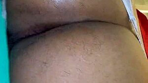 Transsexual Latina sucks my cock then I fuck her ass in the kitchen with close-up view