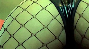 yo, check this sexy ebony babe trying on hot lingerie for me.