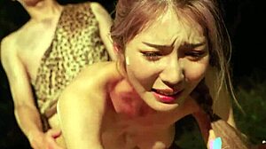 Ever seen Chinese Li Zhiyan banged hard in a forest?