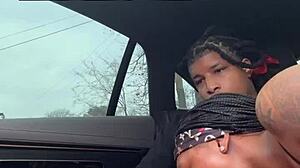 Sucking Big Black Cock for Air Forces with Sloppy Ebony Ass Action