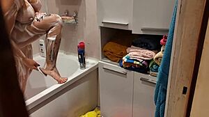 Stepsister, what are you doing in the bathroom?