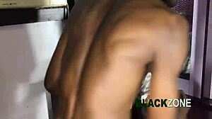 Small Booty African Maid Feels Her Pussy Gaped Hard with Intense Emotion