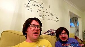 Oh Wow, British Slut Gives First Time Blowjob to Nerd's Cock in High Definition Reality!