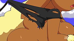 lovely lopunny getting her big ass deepthroated in school