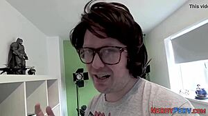 Oh Wow, British Slut Gives First Time Blowjob to Nerd's Cock in High Definition Reality!