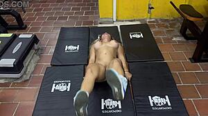 want to see milf finger clit at gym?