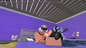 rich slut pounded doggystyle by roblox fan 😈 creampie riding hardcore