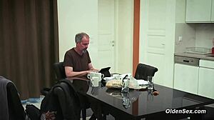 Hell Yeah! Teen 18+ Seduces Stepdad for Kitchen Fuck!