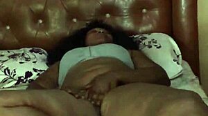 BBW stepmom masturbating, I help with my big cock 😉