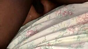 BBW stepmom masturbating, I help with my big cock 😉