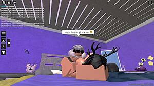 rich slut pounded doggystyle by roblox fan 😈 creampie riding hardcore