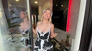 hey, check my tiny 18+ russian asian ass meeting this huge cock!