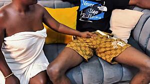 Step Daddy's First Creampie After Soccer